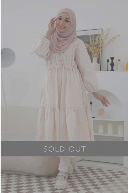 April Midi Dress Ivory
